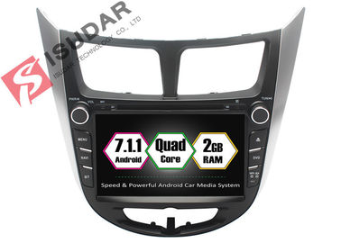 Rockchip PX3 7 นิ้ว 2 Din Android รถเครื่องเล่นดีวีดีสำหรับ Hyundai Verna / Accent / Solaris