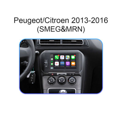การปรับ EQ รถนำทาง GPS เครื่องเล่นดีวีดีอะแดปเตอร์อัตโนมัติสำหรับ Peugeot Citroen 308