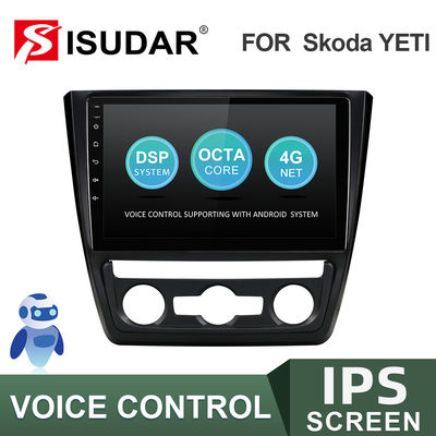 V57S เครื่องเสียงรถยนต์ Bluetooth Double Din สำหรับ Skoda Yeti DDR4 Octa Core 2.5GHZ